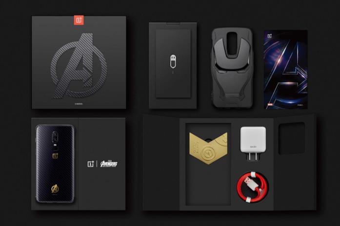 Dettagli del box e del contenuto del modello OnePlus 6 - Marvel Avengers Limited Edition