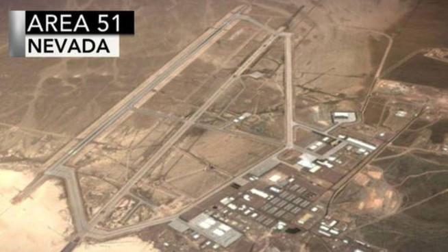 Una foto dall'alto dell'Area 51