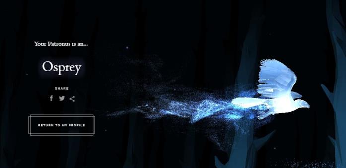 Un Patronus Un Patronus dal quiz ufficiale su Pottermore