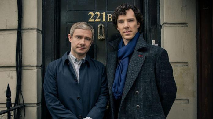 Benedict Cumberbatch e Martin Freeman, Sherlock e Watson in disaccordo Sherlock Holmes e John Watson di Sherlock
