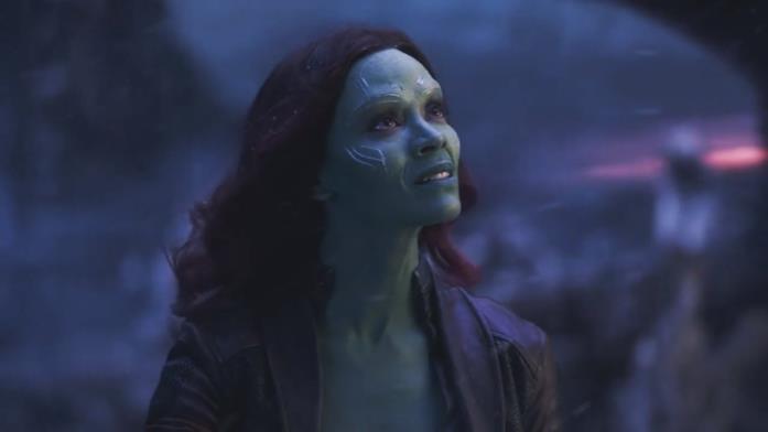 Gamora in Infinity War Zoe Saldana come Gamora