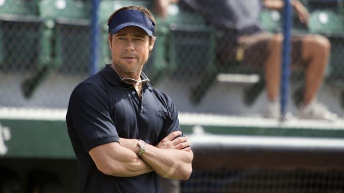 Brad Pitt in una scena di L'arte di vincere