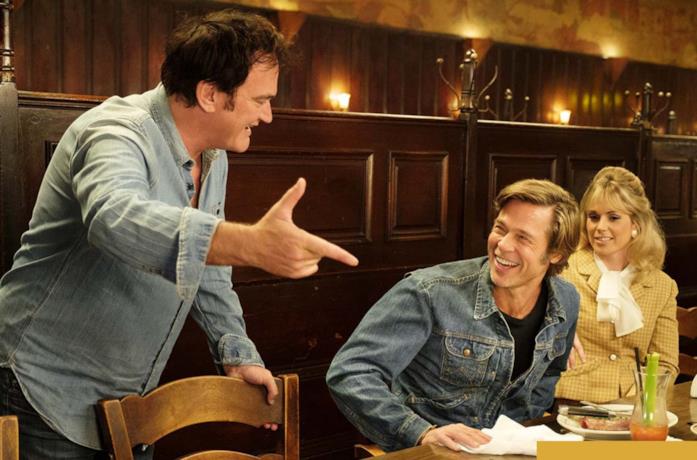 Quentin Tarantino sul set di C'era una volta a...Hollywood