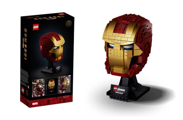 Il casco LEGO di Iron Man