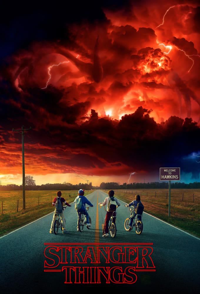 Il poster di Stranger Things Il cast nella locandina di Stranger Things