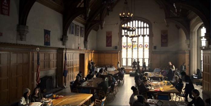 La Grand hall della Matheson Academy in Locke e Key Locke e Key, l'accademia dei Locke è in Canada