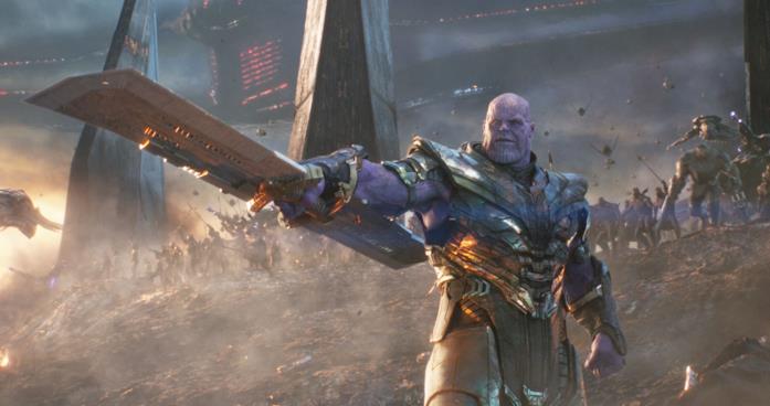 Thanos durante la battaglia finale di Avengers: Endgame