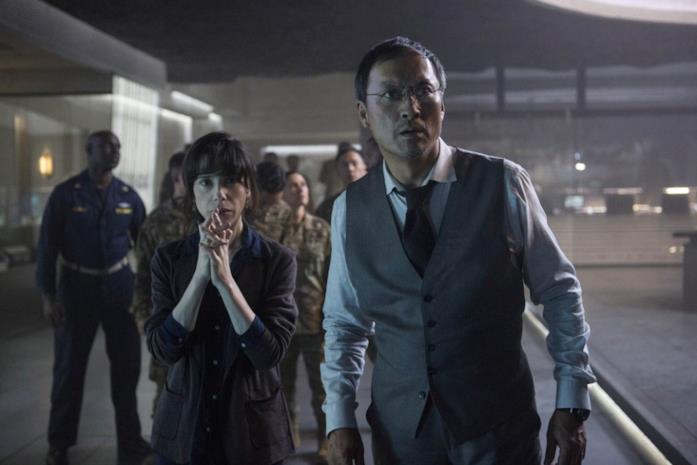 Sally Hawkins e Ken Watanabe Sally Hawkins e Ken Watanabe in Godzilla II
