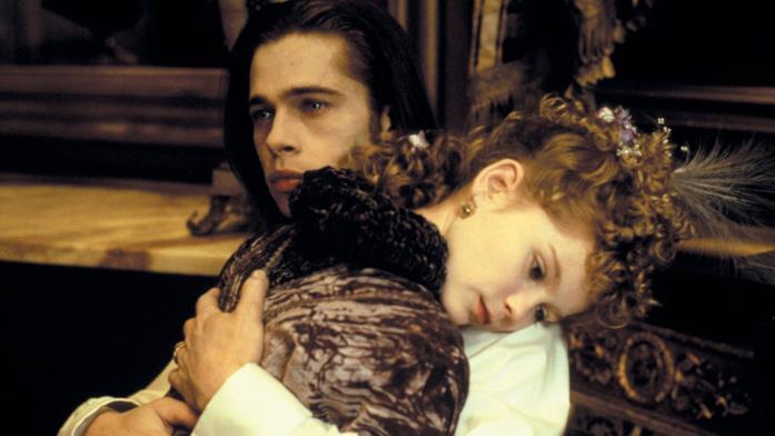 Brad Pitt in una scena di Intervista cl vampiro, film del 1994 Una sequenza di Intervista col vampiro, film del 1994.