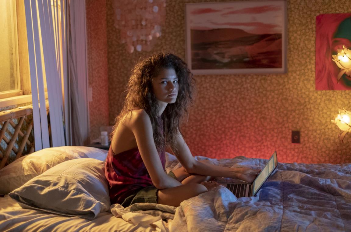Zendaya in una scena di Euphoria