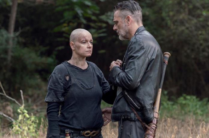 Negan e Alpha nella decima stagione di The Walking Dead