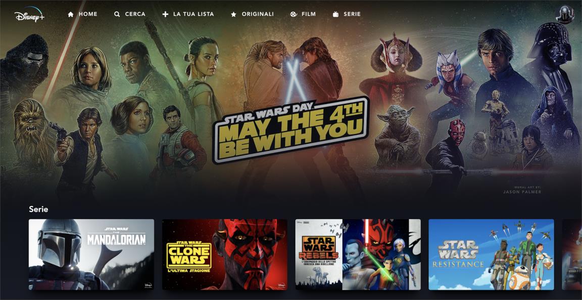 Un'immagine che rappresenta i cambiamenti di Disney+ in merito allo Star Wars Day
