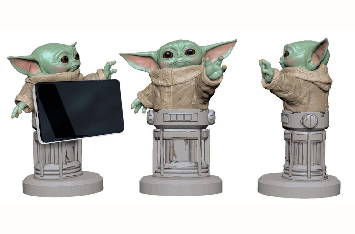 Baby Yoda e la forza vi vengono in aiuto con questo porta telefono di Merchoid