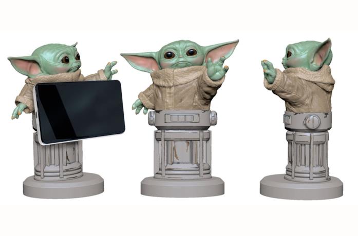 Baby Yoda e la forza vi vengono in aiuto con questo porta telefono di Merchoid