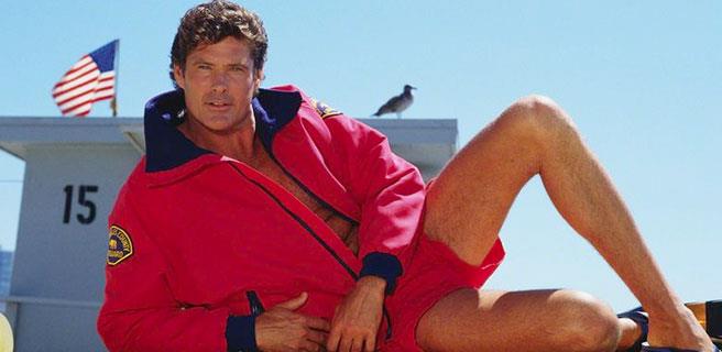 David Hasselhoff in Baywatch David Hasselhoff in posa
