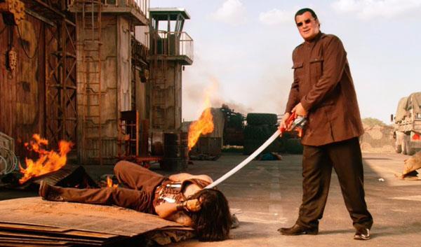 Steven Seagal Steven Seagal in una scena di Machete