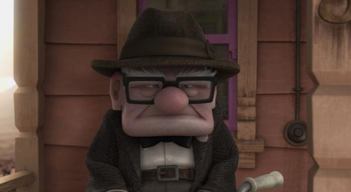 Carl, l'anziano protagonista di Up Carl Fredricksen