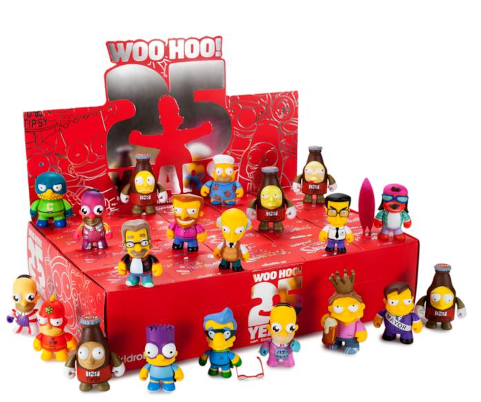 Simpson Kidrobot Una parte dei personaggi della serie Kidrobot dedicata ai Simpson