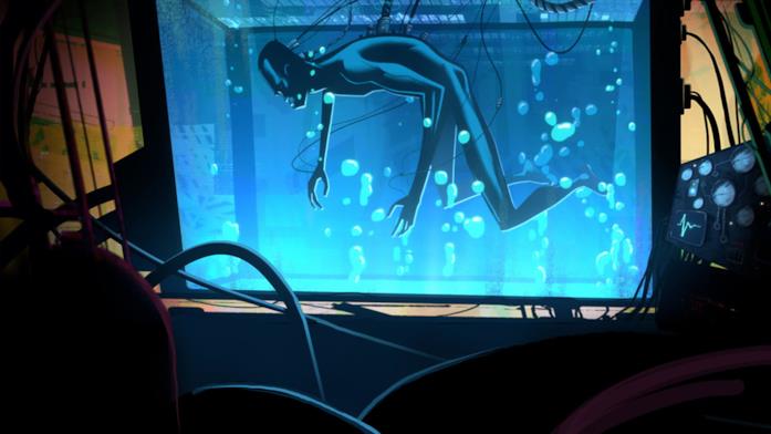 Il protagonista dell'episodio Zima Blue Zima modifica il suo corpo