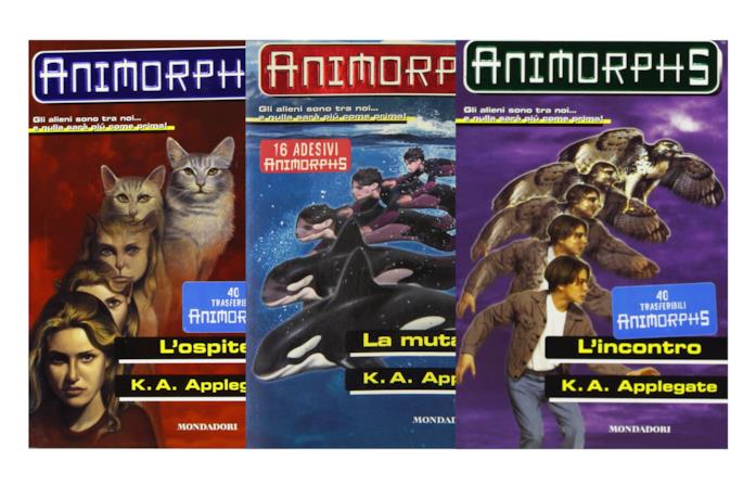 Animorphs Le copertine di tre volumi italiani