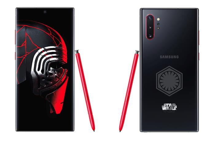 Fronte e retro del Samsung Galaxy Note 10+ Star Wars Special Edition