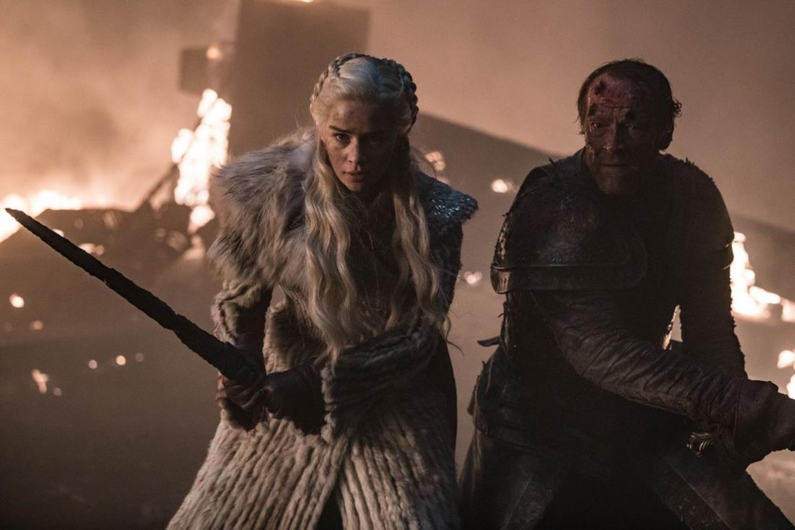 Daenerys e Jorah in una scena di GOT 8X03