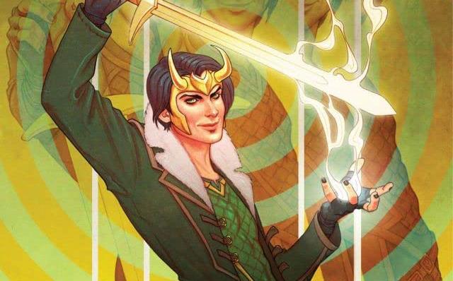 Il percorso di rinascita del villain sarà lunghissimo e complicato Dettaglio della cover di Loki: Agent of Asgard #1