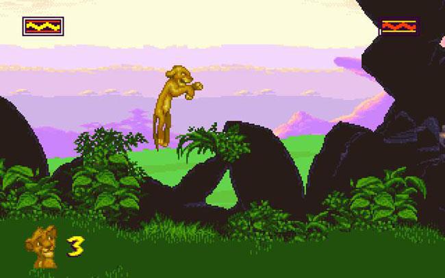 Il Re Leone Un frame del videogioco Il Re Leone uscito nel 1994