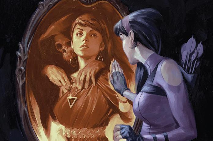 Dettaglio della cover di Hawkeye: Kate Bishop Vol. 2: Masks
