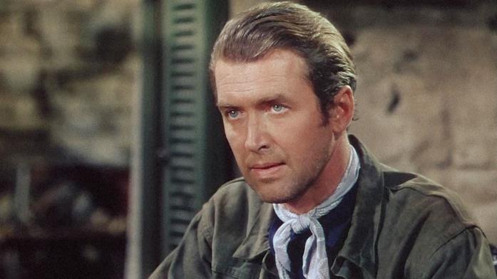 James Stewart nel film L'amante indiana Una scena del film L'amante indiana, con James Stewart