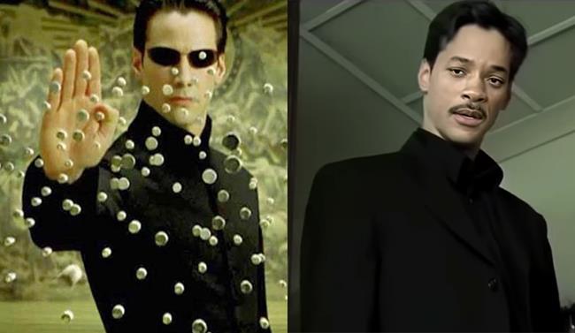 Neo che ferma le pallottole in Matrix e il deepfake di Will Smith