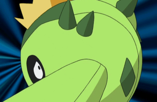 Cacnea all'attacco in una GIF