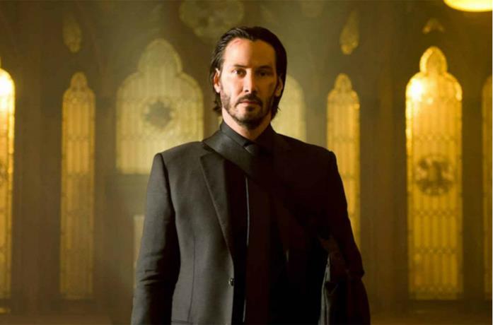 Un'immagine di Keanu Reeves nei panni di John Wick