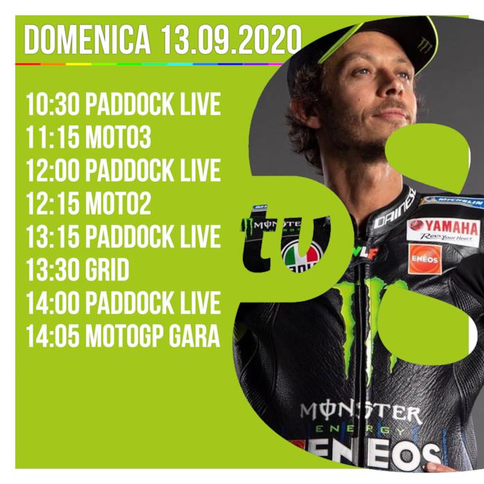 Dove vedere la Motogp in diretta da Misano Gli orari della MotoGp oggi su TV8 in diretta