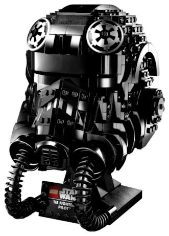 Il casco LEGO del TIE Fighter Pilot costruito