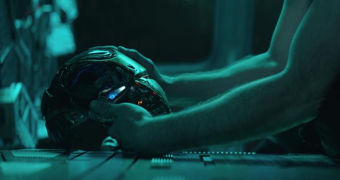 Tony Stark in una scena di Avengers: Endgame