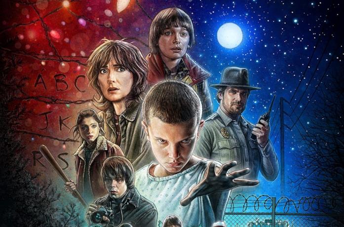 I protagonisti di Stranger Things in un'immagine promozionale