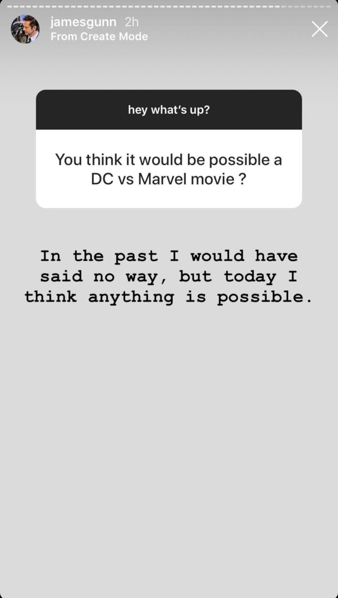 James Gunn ritiene fattibile un crossover Marvel vs DC La risposta di James Gunn sul crossover Marvel vs DC