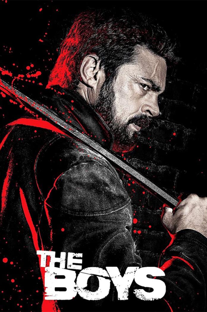 Il poster di The Boys Primo piano di Karl Urban nella locandina di The Boys