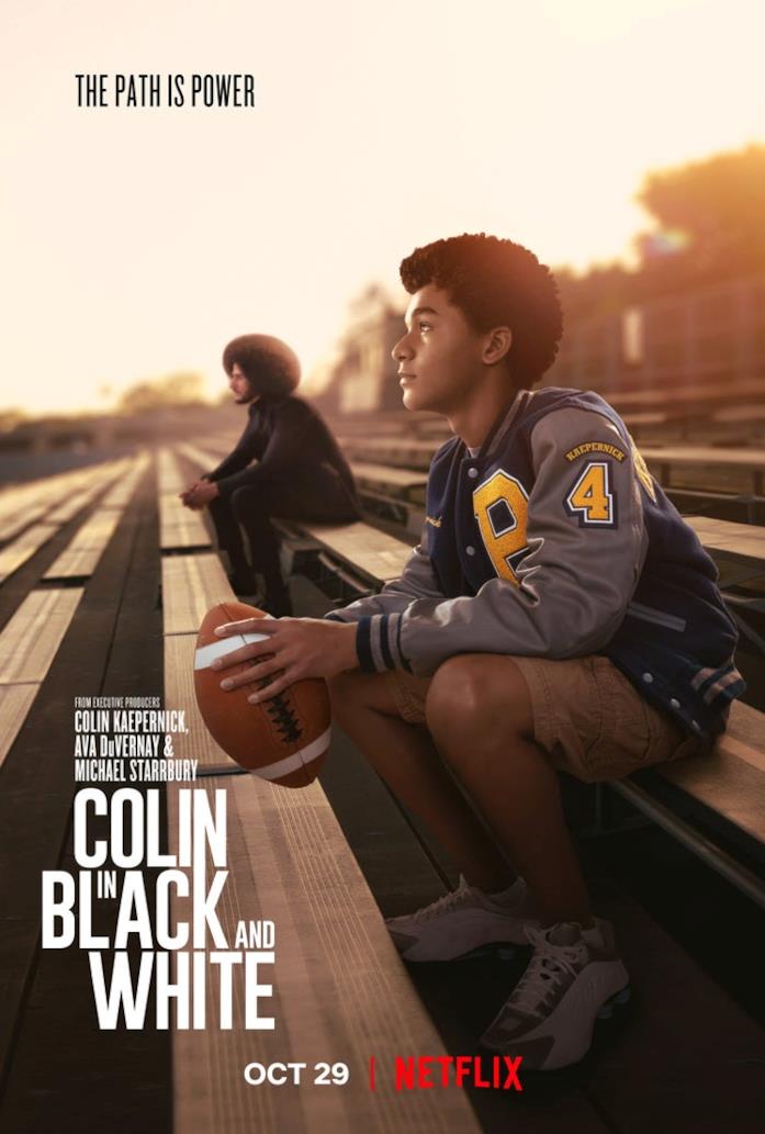 Poster Colin in bianco e nero Il poster di Colin in bianco e nero