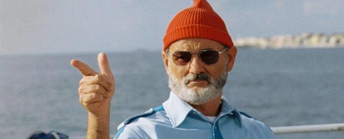 Bill Murray e Wes Anderson ancora insieme Bill Murray in una scena del film Le avventure acquatiche di Steve Zissou di Wes Anderson