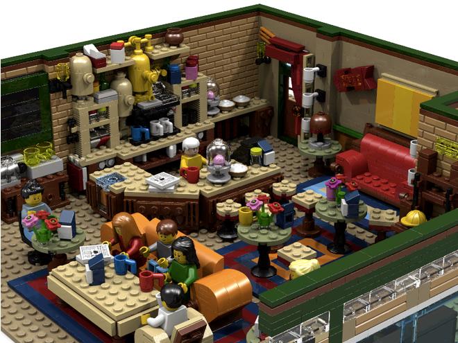 Il Central Perk in Lego Il Central Perk ricreato completamente con i mattoncini Lego
