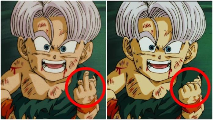 Trunks censura dito medio