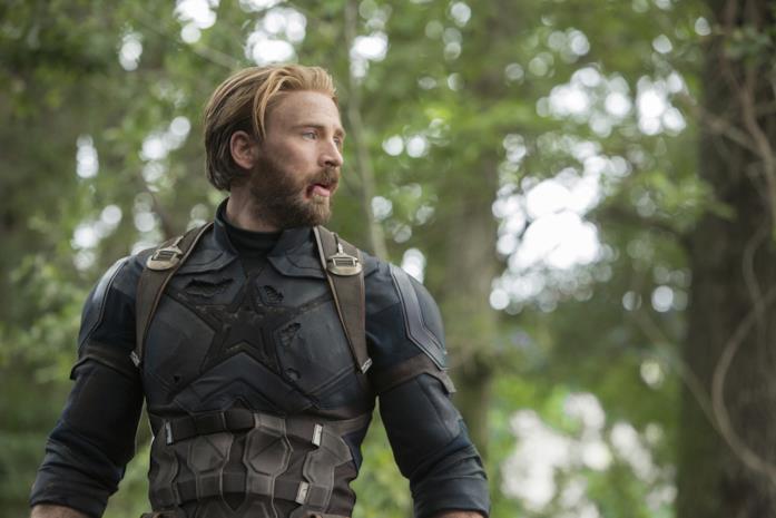 Chris Evans in Age of Ultron Chris Evans con i capelli lunghi