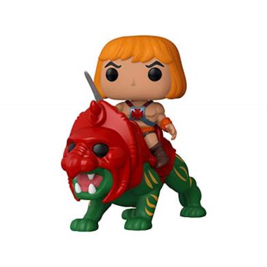 Funko- Pop Ride: Masters of The Universe-He-Man on Battle Cat Figura da Collezione, Multicolore, 47680