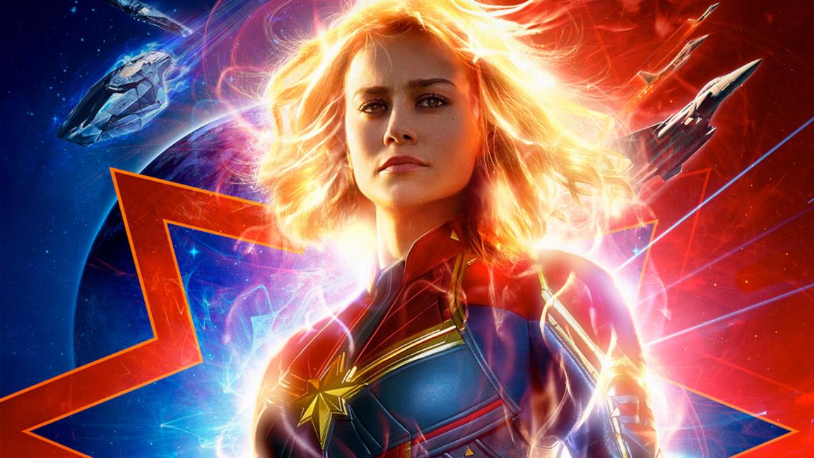 Brie Larson nei panni di Captain Marvel