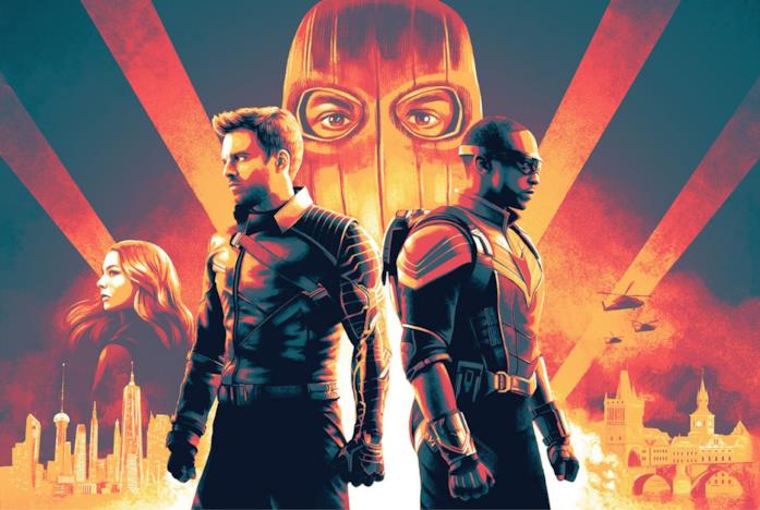 Falcon, Bucky, Zemo e Sharon Carter