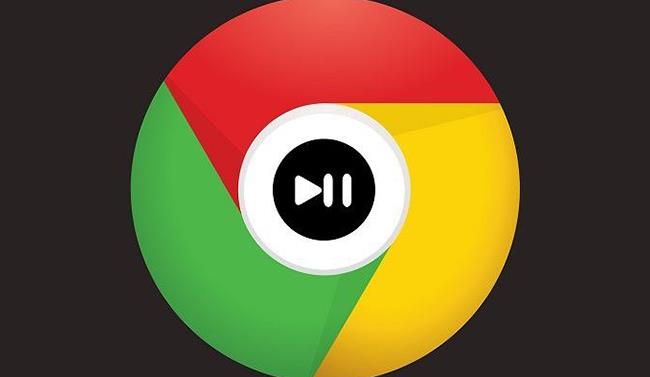 Il logo di Google Chrome con al centro l'icona Play