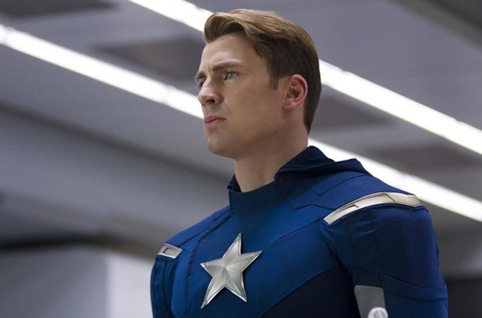 Chris Evans nel ruolo di Cap