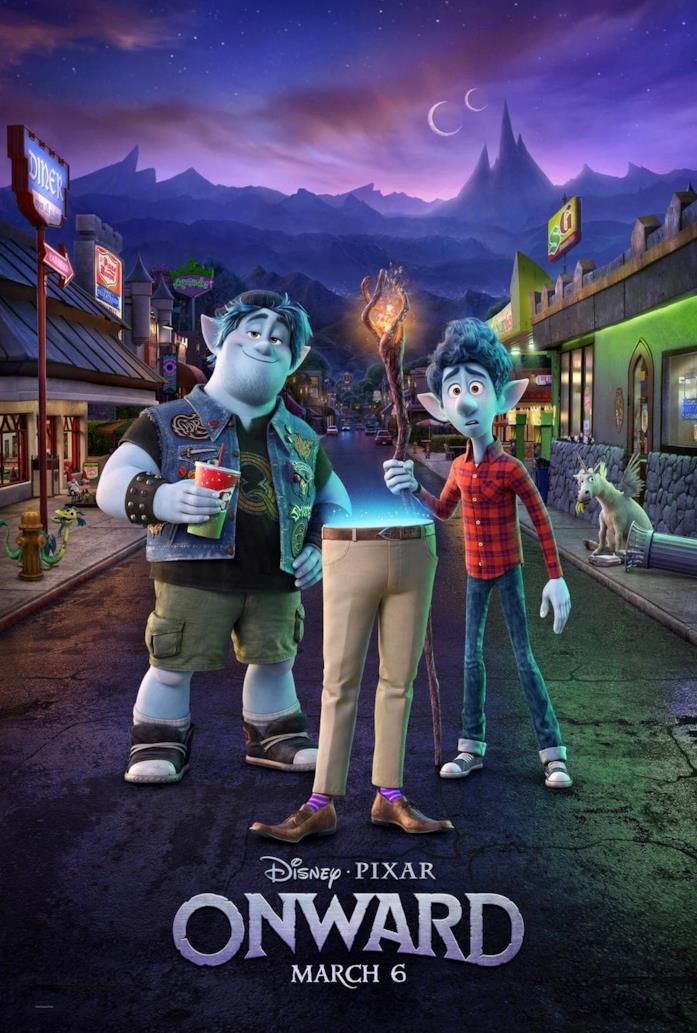 Il nuovo poster di Onward La locandina del nuovo film Pixar Onward